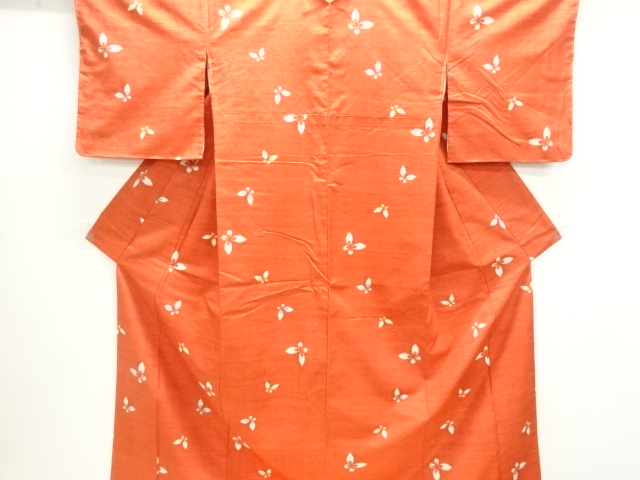 JAPANESE KIMONO / TSUMUGI / UNUSED / WOVEN BUTTERFLY